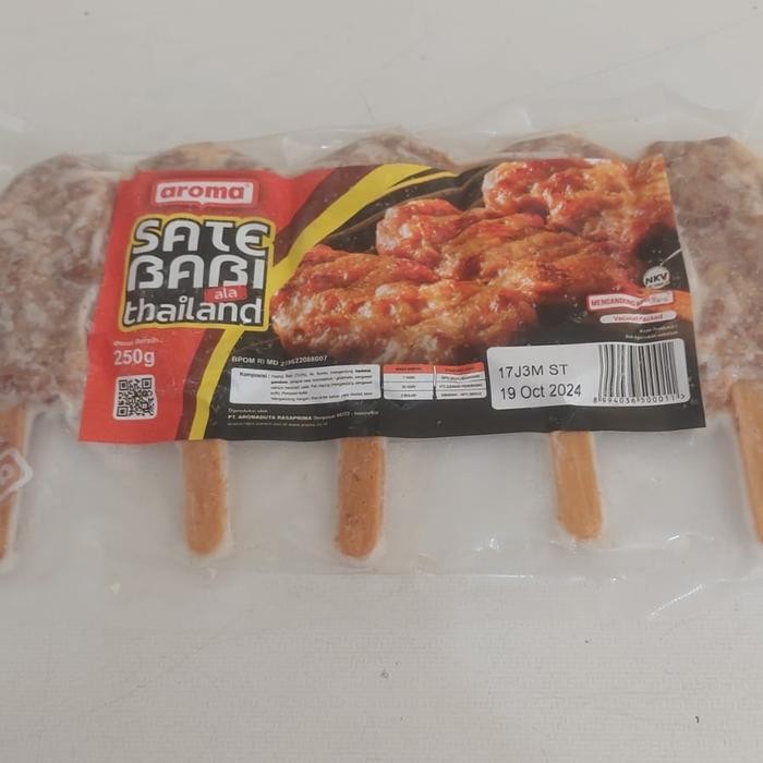 

BnyKBonusBelidiMari- SATE BABI THAILAND AROMA - Pork Satay Olahan Beku (Frozen)