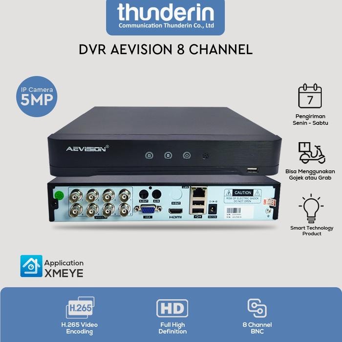 Jepret- Dvr Aevision 8Ch Hs-Bh3008Vh Xmeye 5Mp