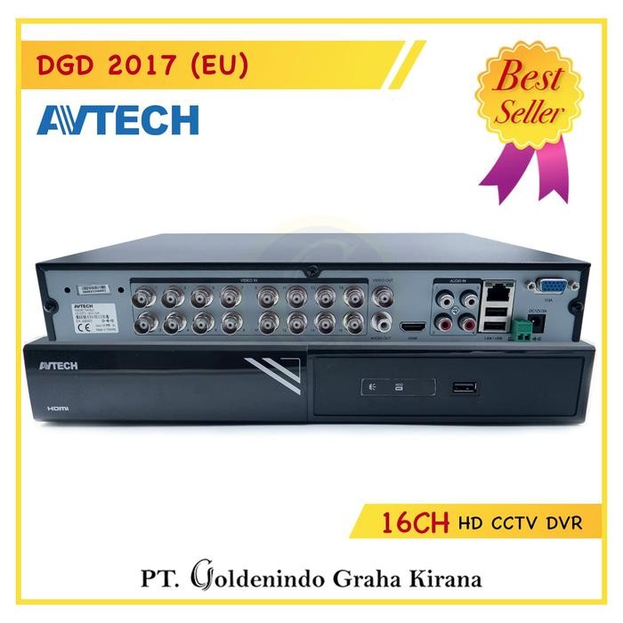 Zooma- Dvr Avtech 5Mp 16Ch Dgd2017 / Dgd-2017 Original Avtech Resmi