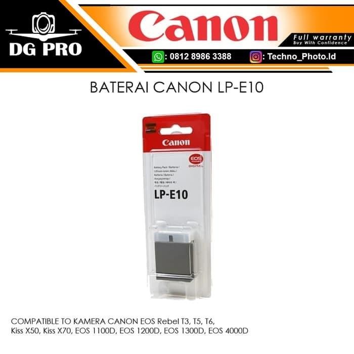 Camora- Baterai Canon Lp-E10 - Battery Kamera Canon Eos 1300D,Eos 4000D,1200D