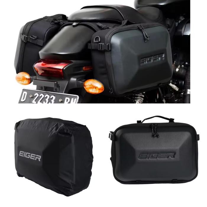 PREMIUM EIGER 5554 VAUXHALL 1.2 WP SIDE BAG, BLK tas motor touring sepasang