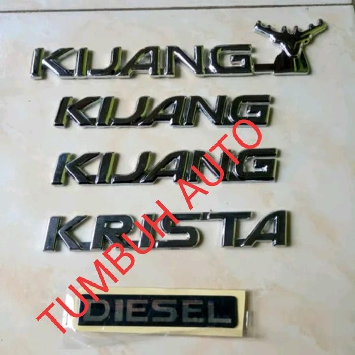 PREMIUM Emblem Tanduk Kijang Krista Diesel Fender Kijang Kapsul 97 2004 5 Biji