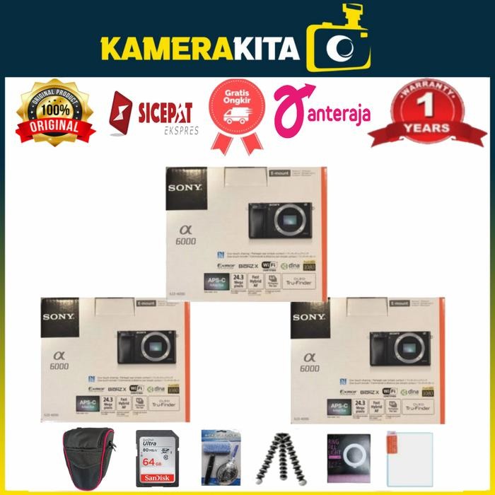 Cam- Sony Alpha A6000 Body Only / Kamera Sony A6000 Bo Body Only
