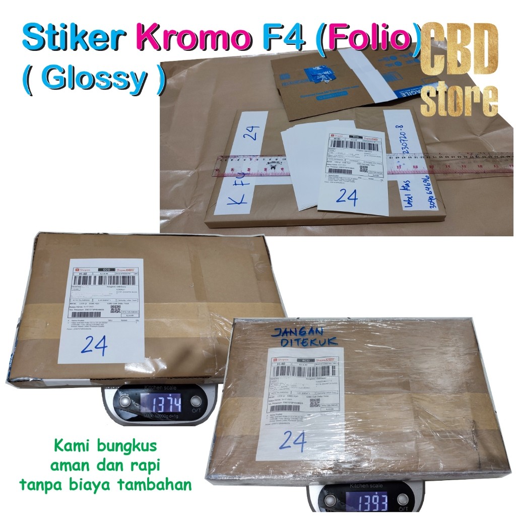 

Stiker CHROMO Folio 21,5 x 33cm 100 lembar Stiker KROMO Glossy merek Lintec Stiker CROMO Folio