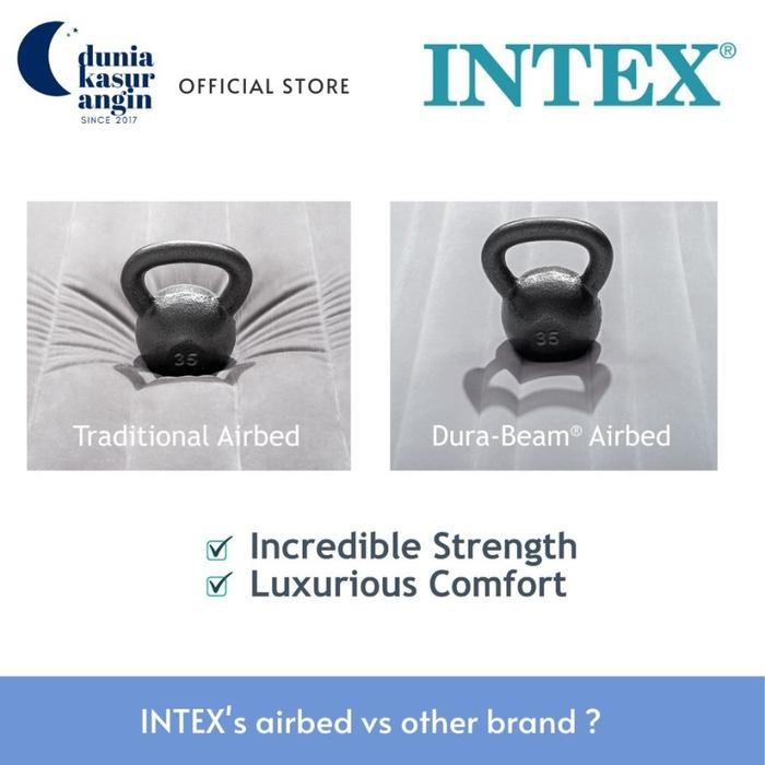 KASUR ANGIN INTEX ORIGINAL SINGLE TWIN DOUBLE QUEEN KING AIRBED DURABEAM FIBER-TECH KASUR CAMPING