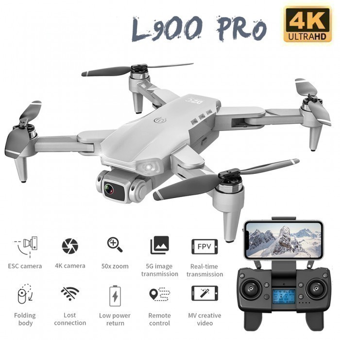 Terang- L900 Pro Gps Drone 4K Dual Hd Camera Rc Distance 1200M With Bag