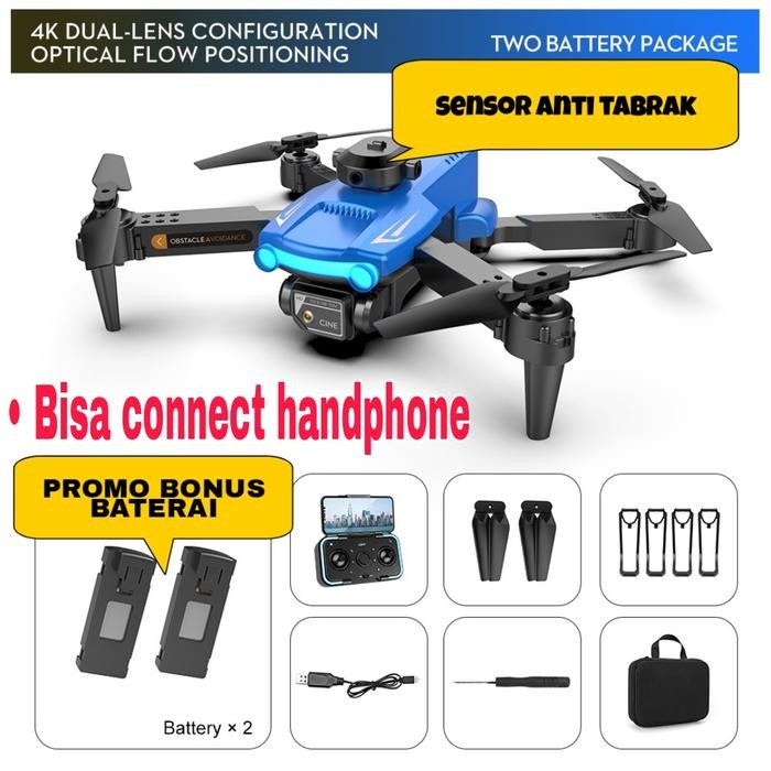 Clixsy- Drone Kamera 8K Xt2 Optical Flow Stabil Cocok Untuk Pemula Drone Murah