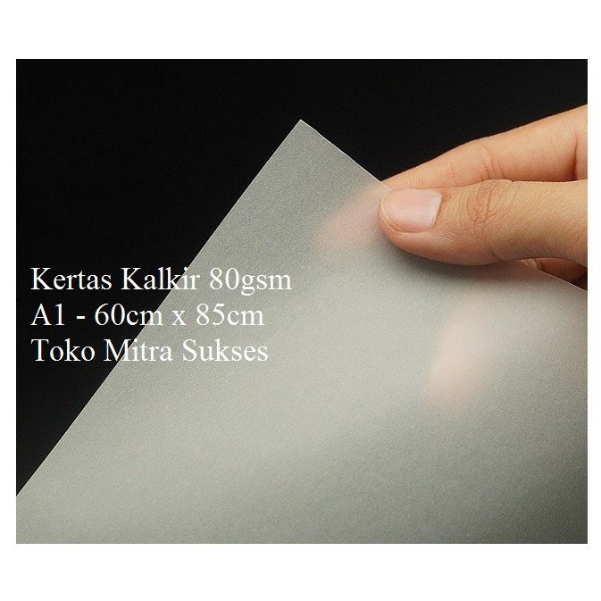

5 Lembar Kertas Kalkir 80gsm A1 - 60cm x 85cm