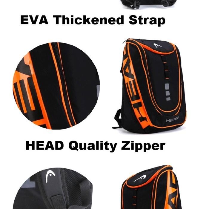Head Sunset Tas Tenis Backpack Bag - Tas Ransel Raket Tennis Unisex Best Seller