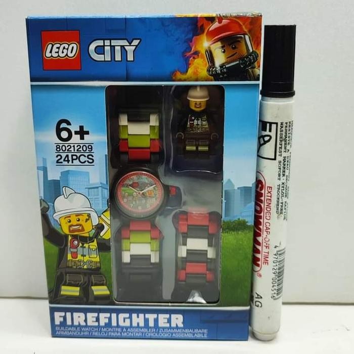 jam LEGO City Firefighter Watch jam tangan karakter original CWUwipDSD #lego #jam #itoys #vanmarvel