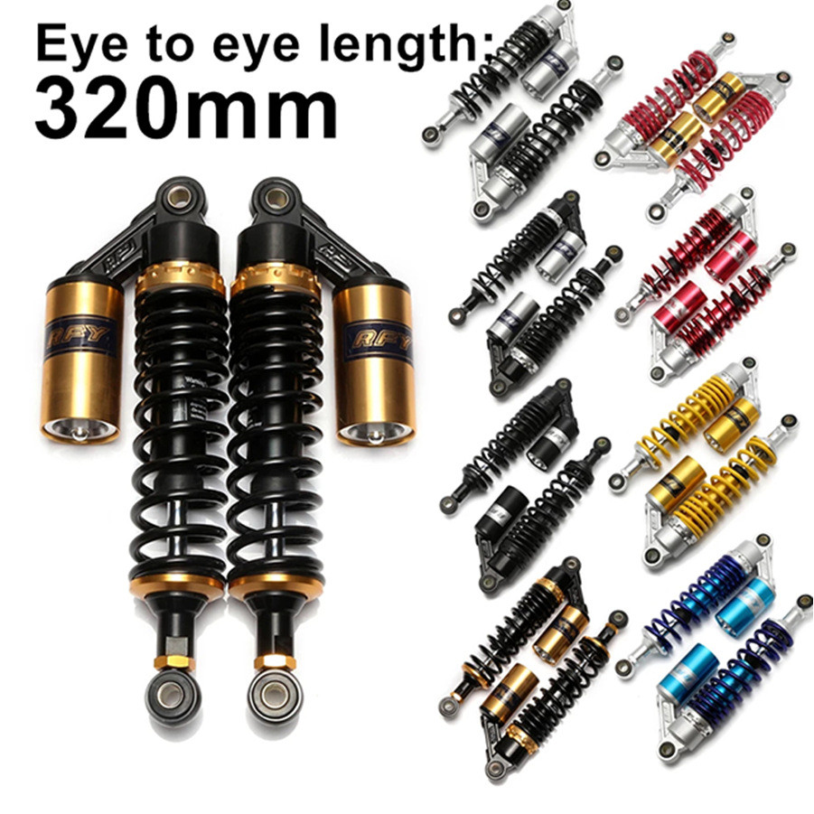 1pc Motorcycle Shock Absorber 290mm 305mm 320mm CB400 Rear Shock Absorber Nitrogen Bags Shock Hydrau