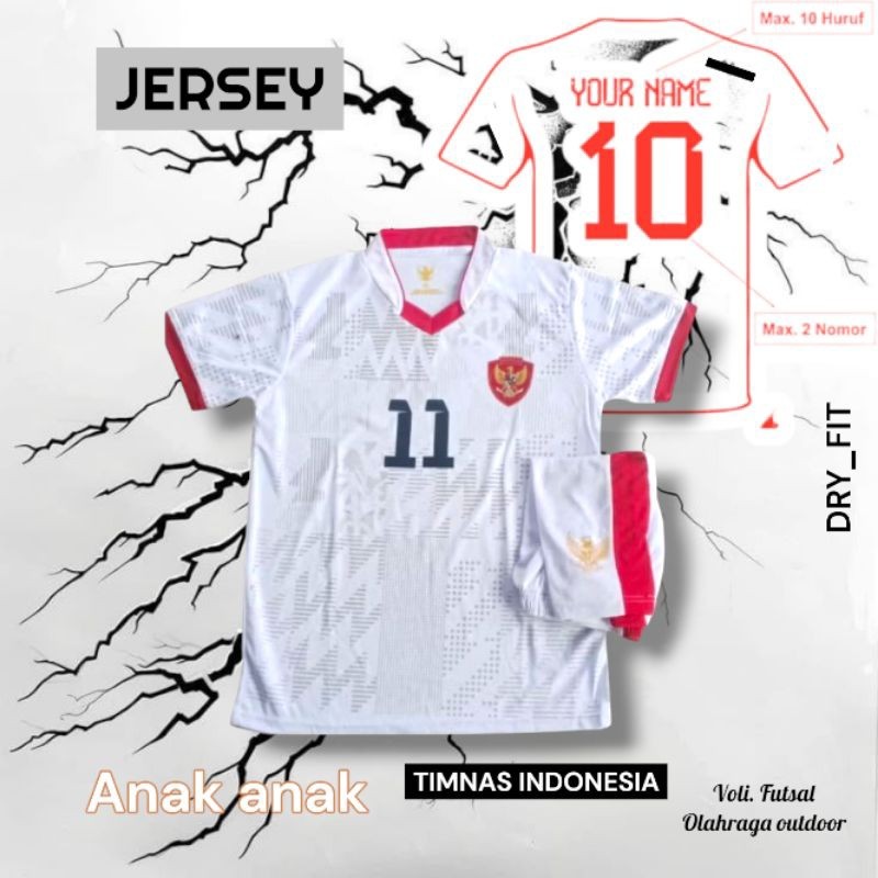 Sport Sistem Jersey Bola Timnas Indonesia Baju Bola Anak Anak Jersey Anak Anak Jersey Futsal Timnas