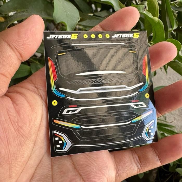 STIKER HEADLAMP MINIATUR BUS/AKSESS MINIATUR BUS JB5 dan JB3 *