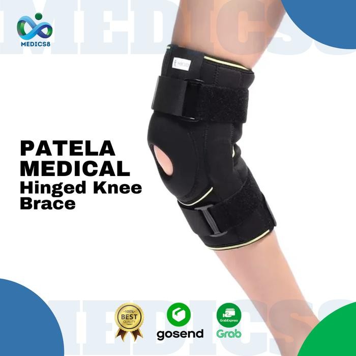 Promo Patela Medical Hinged KneeBrace/ Deker Terapi Lutut / Penyangga Lutut
