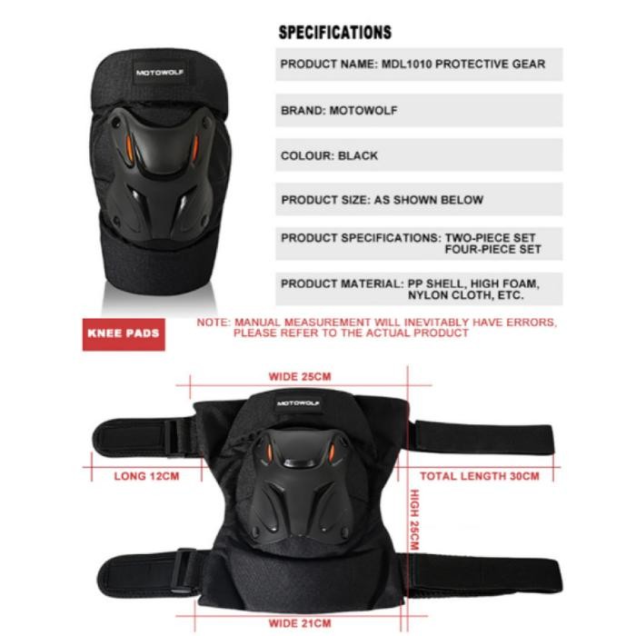 Sale Motowolf Knee Pad Elbow Pad Motor Kneepad Futsal Deker Protector