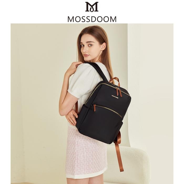 MOSSDOOM Tas Ransel Wanita Hugo Backpack Ransel Siswa Tas Ransel Multifungsi *