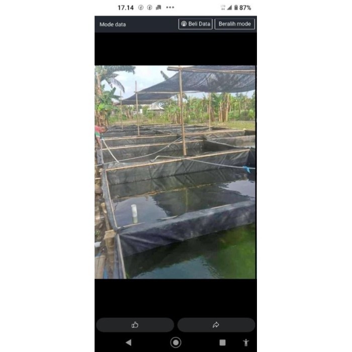 Second Geomembran Hdpe Tebal 300 Micron (Bekas Layak Pakai) Ori Kode 663