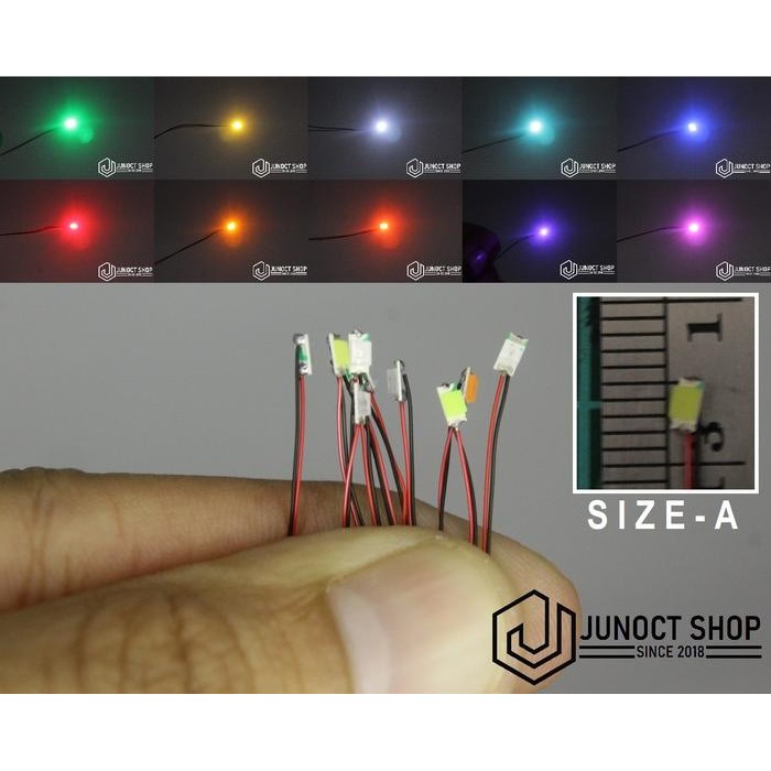 LAMPU LED KECIL DENGAN KABEL SIZE A - MAKET DIORAMA MINIATUR ASESS *