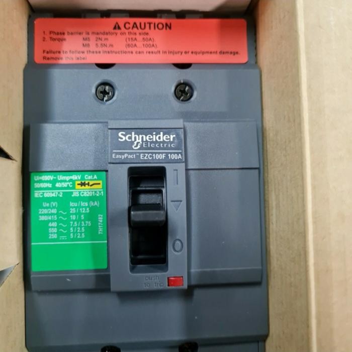 MCCB EZC 100A Schneider type F / N EZC MCCB 100A