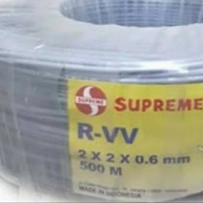 Kabel Telp isi 4 Supreme 2x2x0,6 100 meter kabel telp meteran 2x2x0,6