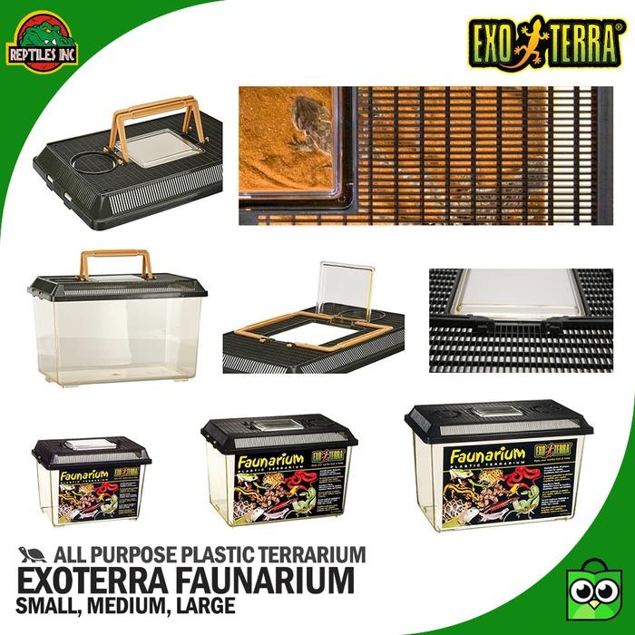 Exoterra Faunarium S / Kandang Kotak Box Reptil Gecko Ular Kodok