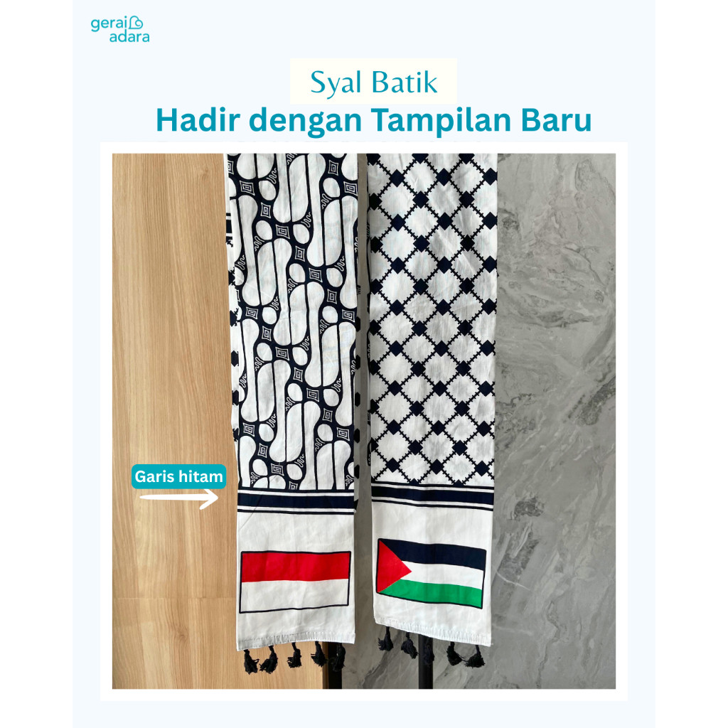 Adara Syal Palestina Batik Katun