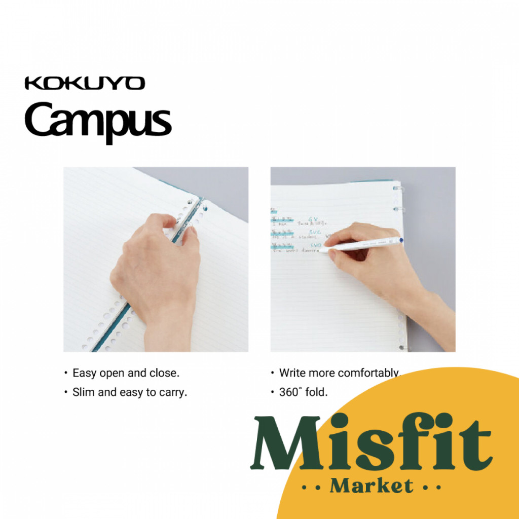 

Kokuyo Campus L-NP134 Binder Notebook 2x2 Ring A5 B5