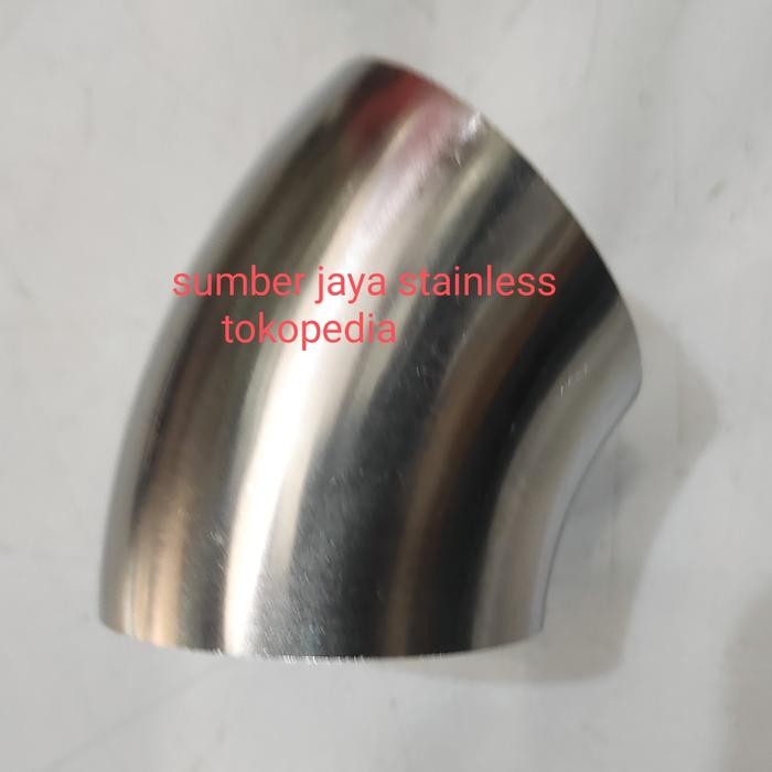 elbow 45 sanitary stainless 304 4 inch Kode 1054