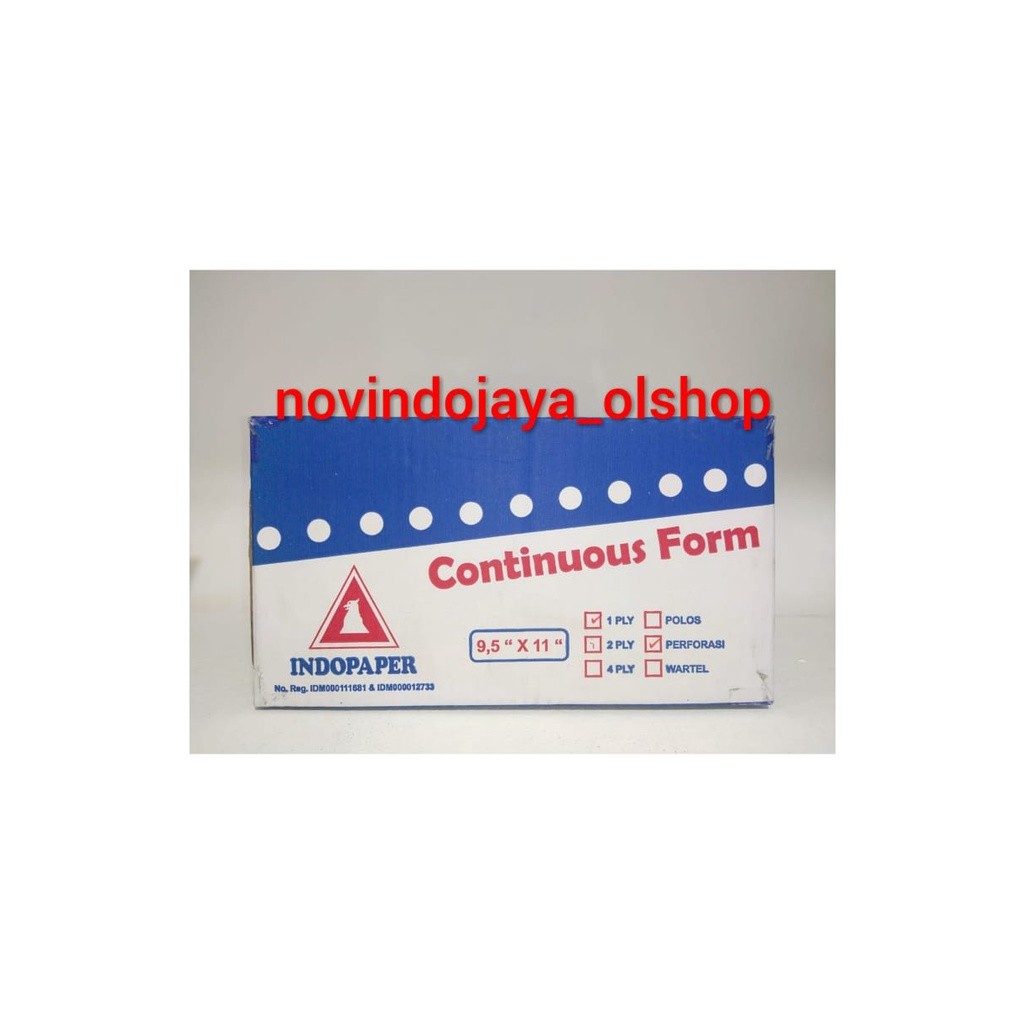 

CONTINUOUS FORM INDOPAPER 1 PLY