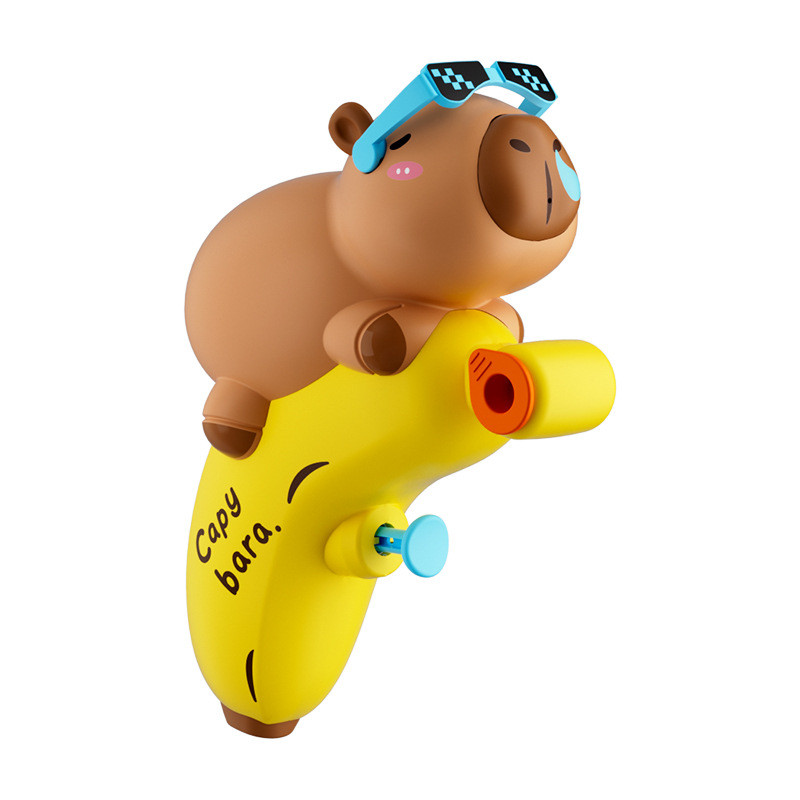 New Capibara Water Gun Toy for Children Cartoon Press-type Capybara Toy Water Gun Outdoor Water
