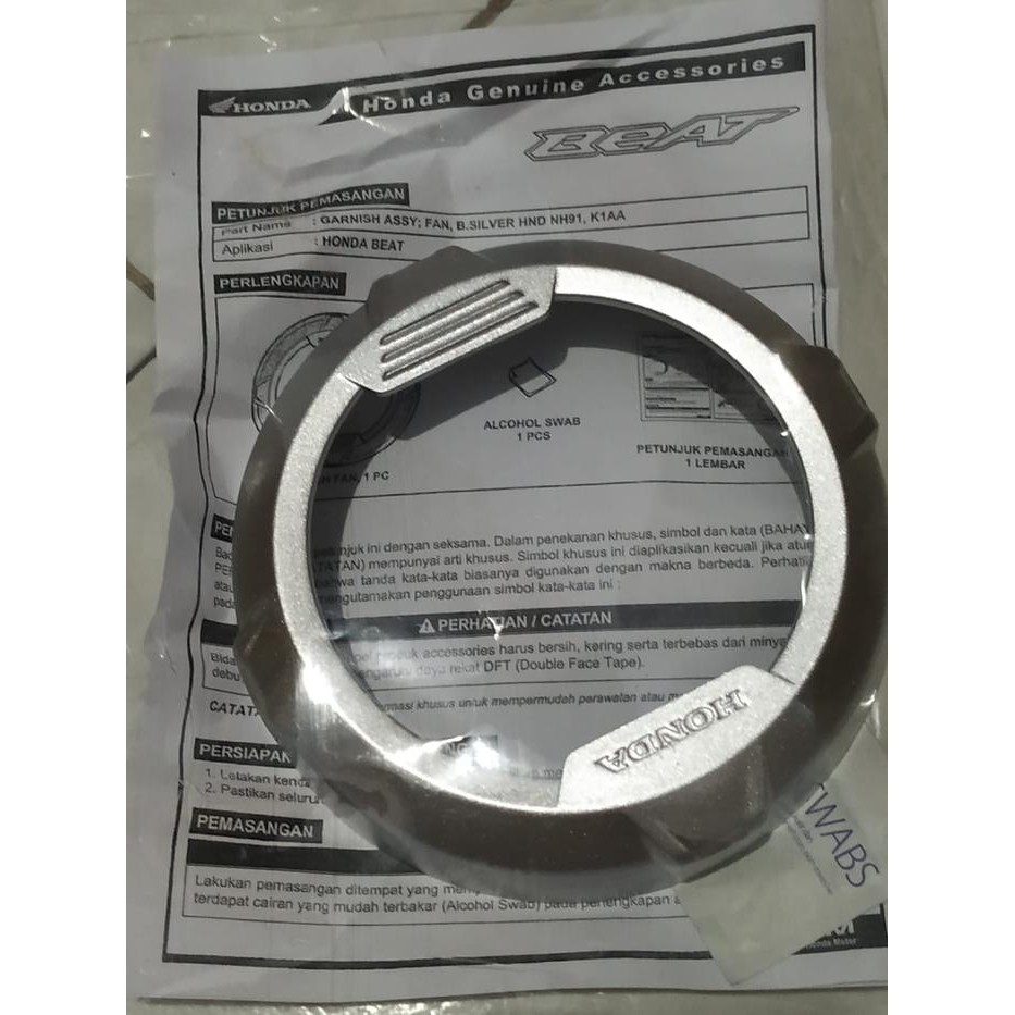 BURUAN,. GARNISH FAN (GARNISH KIPAS) ORIGINAL HONDA BEAT DELUXE, SCOOPY, GENIO