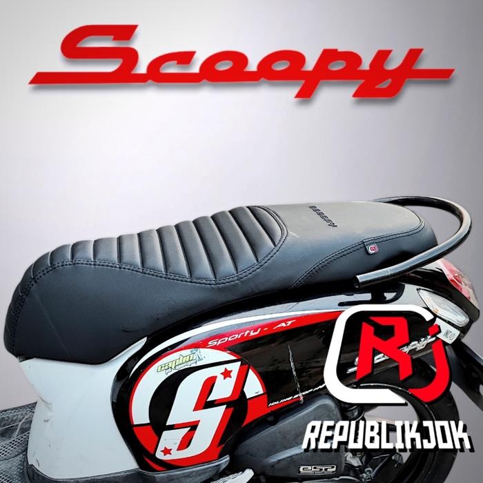 Kulit jok motor CAFERACER Honda Scoopy