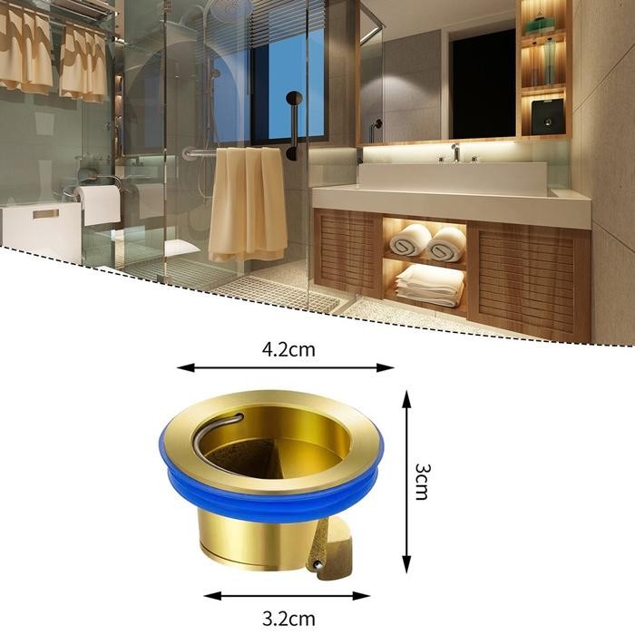 PREMIUM Katup Penutup Saluran Air/Saluran Air Wastafel Dapur / Penutup Lubang Saluran Air/Kamar