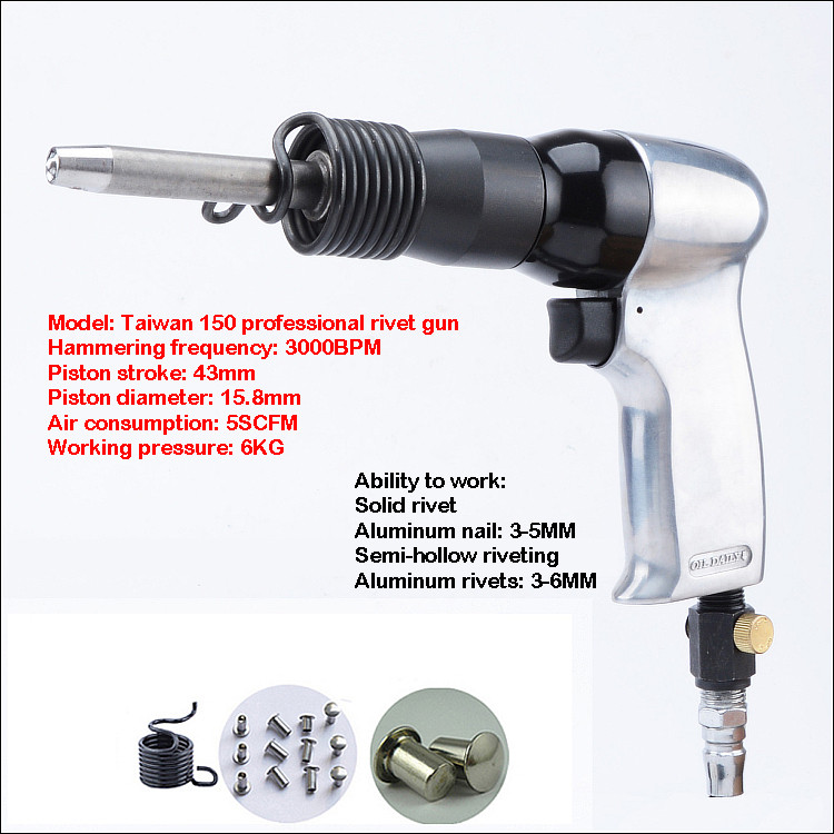 Air Pneumatic Tools High-power Traffic Signage Advertising Nameplate Pneumatic Rivet Gun Semi-hollow