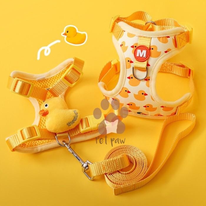 Tali Tuntun Harness Tali Dada Anjing Kucing Chest Harness Leash
