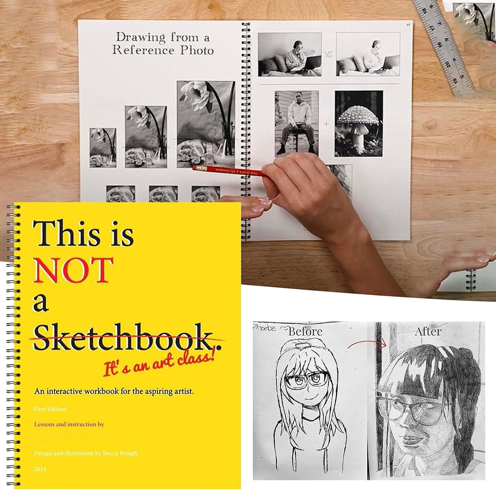 

Spirals Bound Sketchbook For Kids Adults Premium Drawing Pad For Sketching Writing Painting Artists