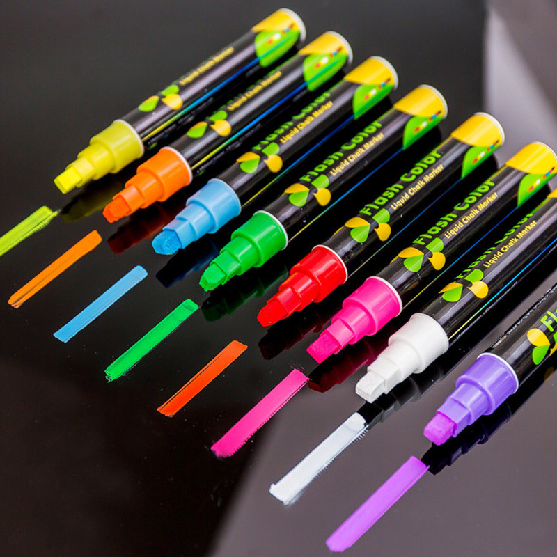 

Colorful Removable Liquid Chalk Paint Windows Markers Washable Marker For Windows, Mirrors, Car