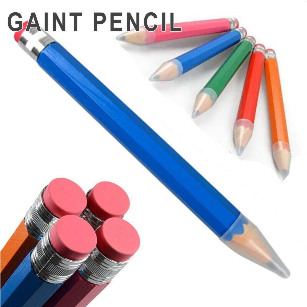 

Wooden Giant Pencil Large Wood Pencil Huge Pencil Fun Gift Novelty Toy Creative Stationery With