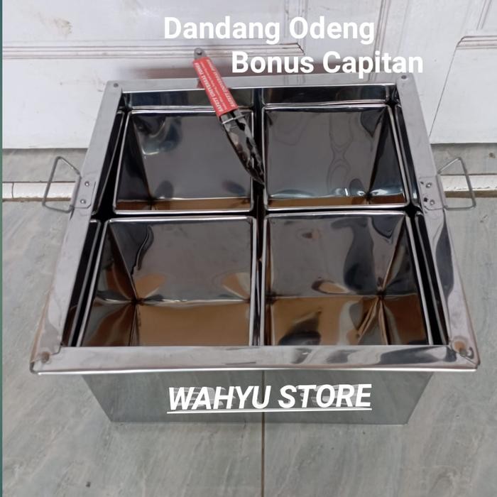 Terbaru Dandang Odeng/Panci Odeng Loyang Kotak Sekat 4/Dandang Shabu
