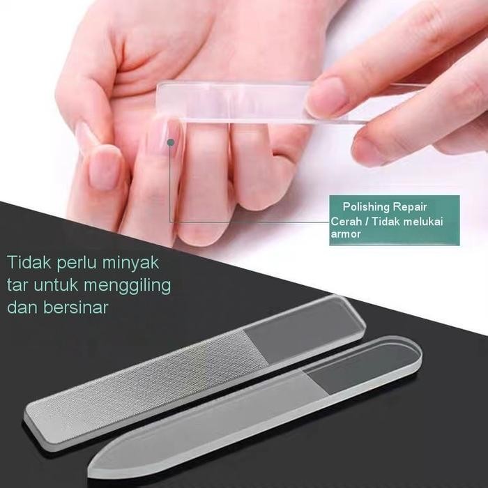 

TI - ( FREE BOX ) NANO GLASS NAIL BUFFER / PERAWATAN PENGKILAP KIKIR KUKU / PERLENGKAPAN KECANTIKAN