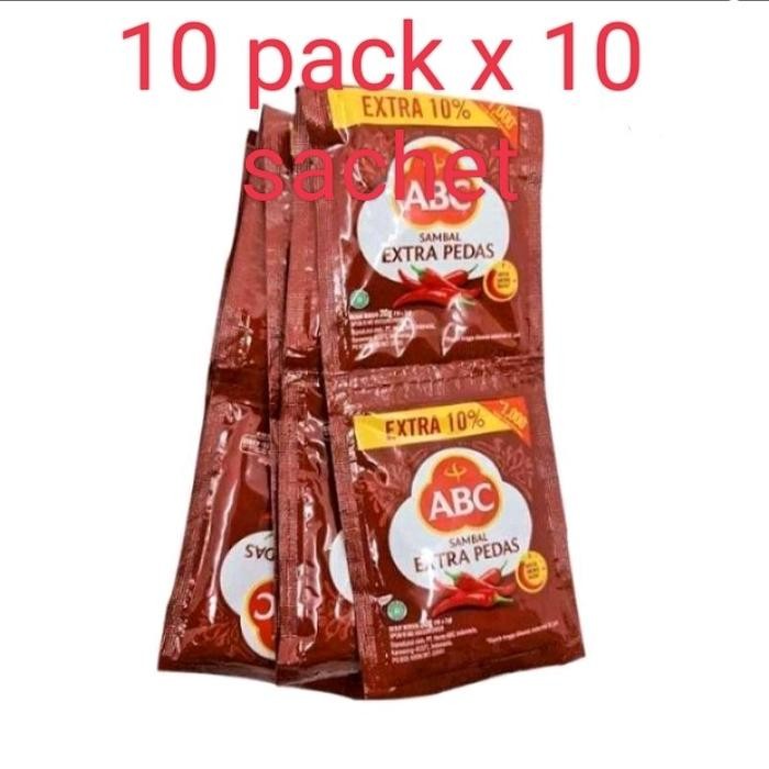 

New saos ABC extra pedas10 pak (100 sachet) Saus