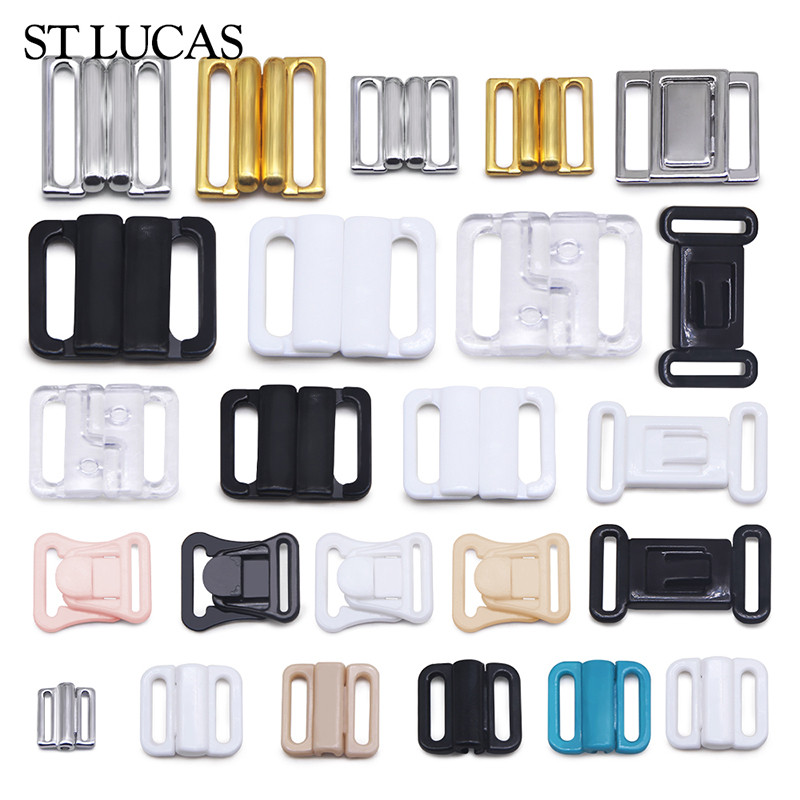 

New 10Pcs/Lot Rectangle Tape Closure Hook & Clasp Bra Buckle Waist Extenders Sewing On Clothes Bra