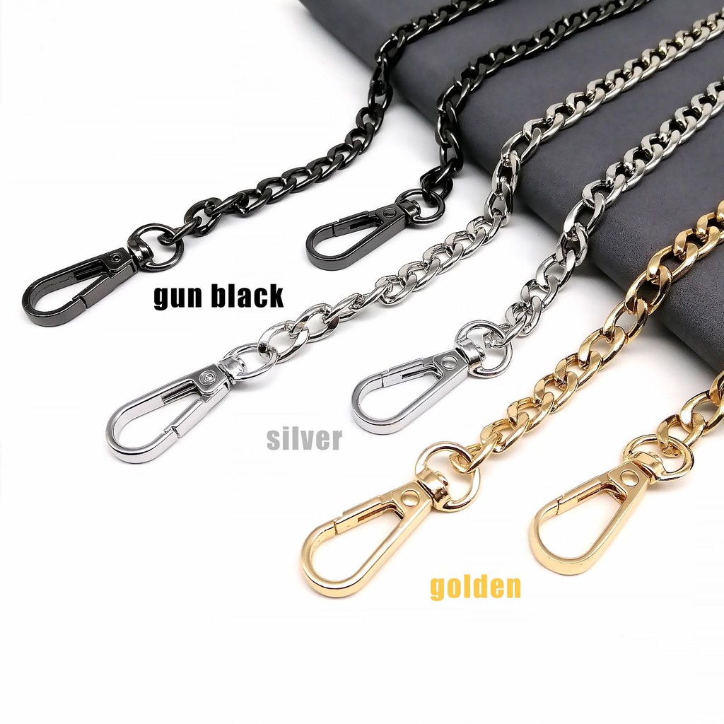 

Diy 40Cm To 120Cm Metal Handbag Purse Chain Leather Bag Strap Handle Shoulder Replacement Repair