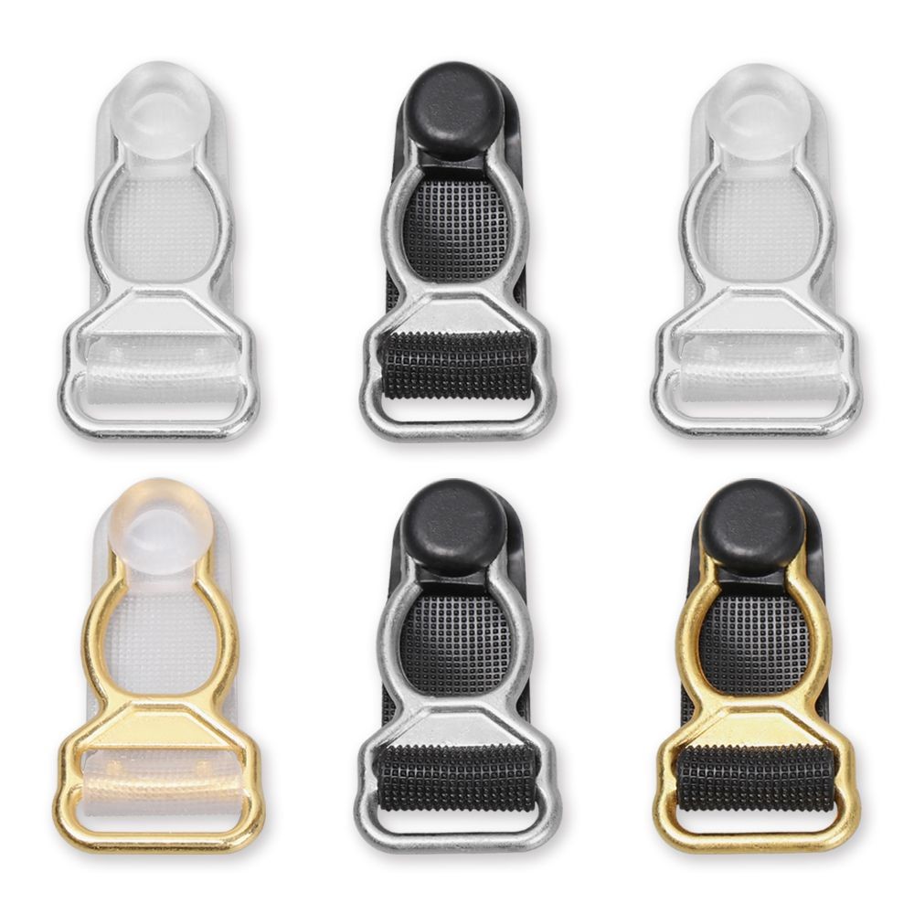 

10Pcs 10/12Mm Plastic Black Corset Leg Garter Belt Clip Hooks Suspender Ends Hosiery Stocking Grips