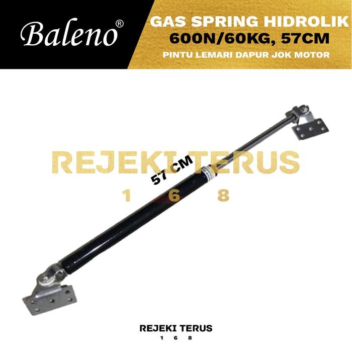 TERBARU Gas Spring Hidrolik 600N/60kg HITAM Pintu Jendela Lemari Kap Mobil