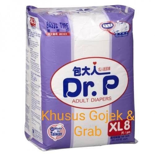 Terbaru Dr.P Basic Adult Diapers Xl8 Original