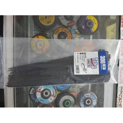 

Cable Ties Black / Hitam 300 x 4.8 mm Industrial Grade TOHO