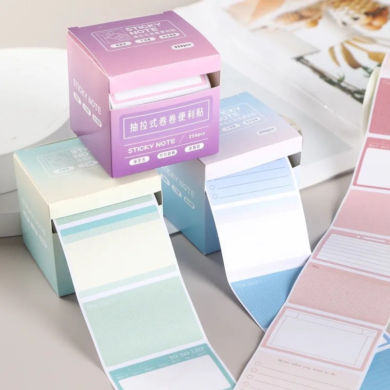 

256Sheets Color Sticky Notes Pads Posits Stationery Paper Stickers Posted It Memo Notepad Notebook