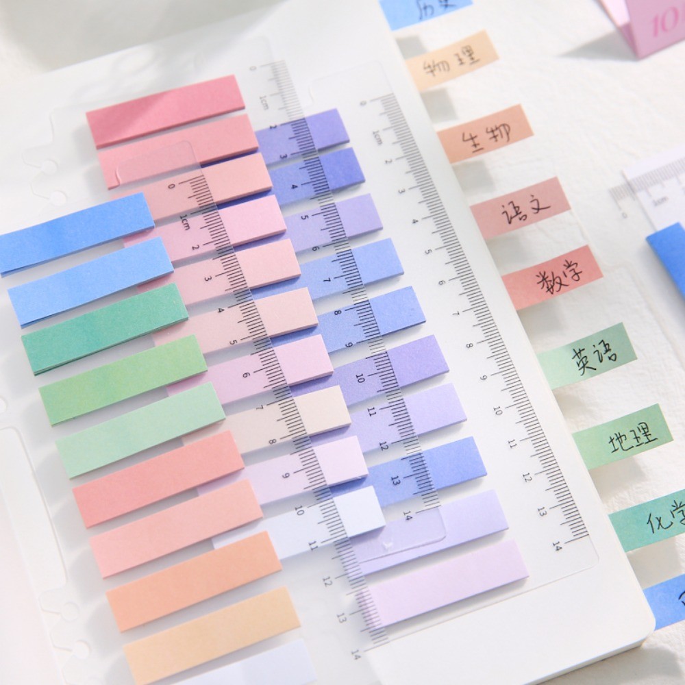 

Mr. Paper Simplicity Morandi Gradient Memo Pad Multifunctional Note Markers Index Stickers