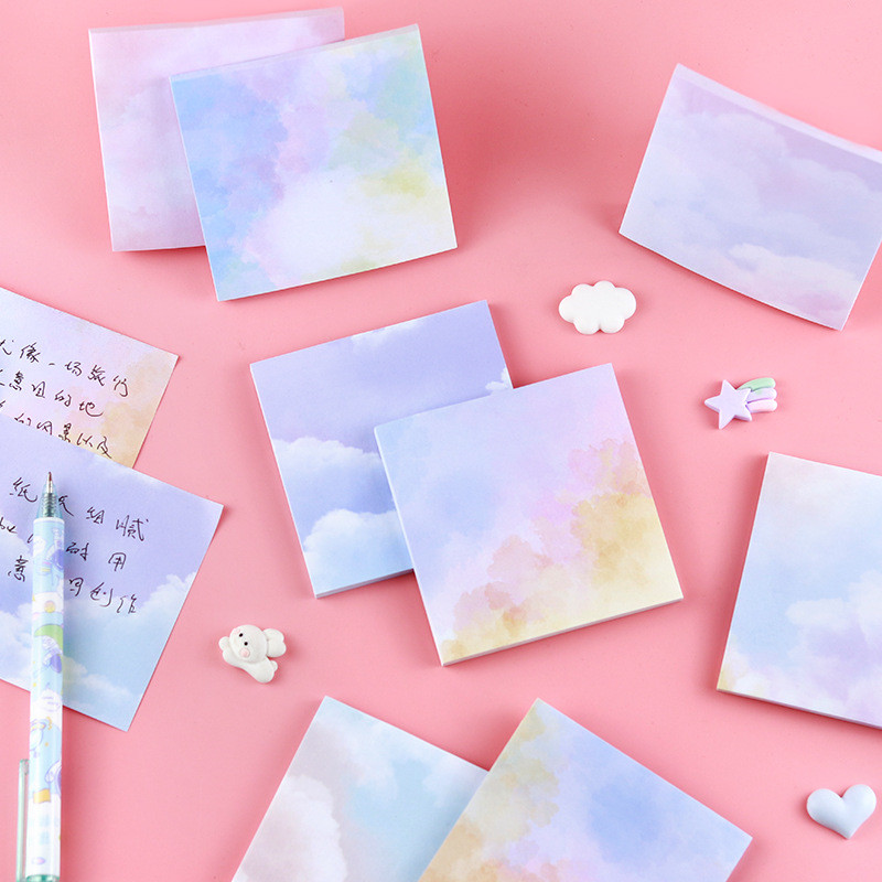 

50 Sheets/Set Creative Dazzling Starry Sky Series N Times Sticky Note Memo Pads Paper School